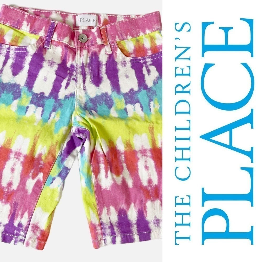 THE CHILDREN’S PLACE Girls Print Denim Skimmer Shorts - In The Pink - Size 6X/7